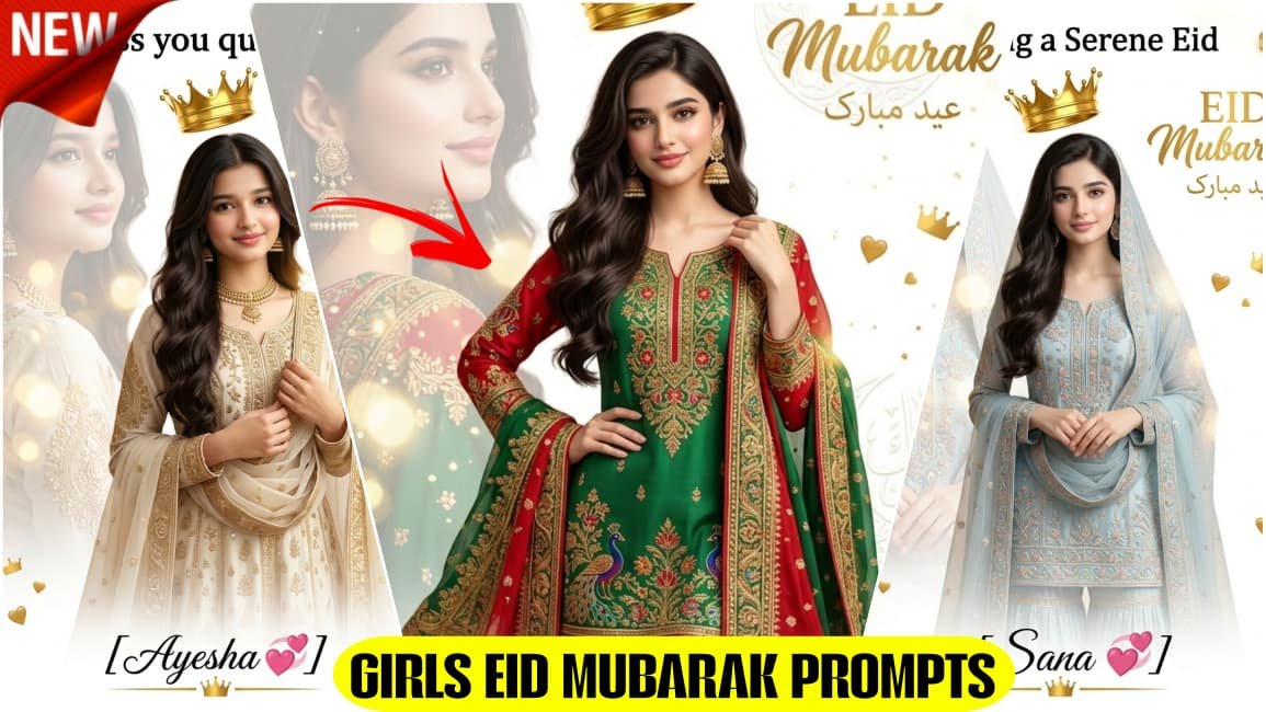 Google Gemini Girls Eid Mubarak 2026 AI photo editing prompts